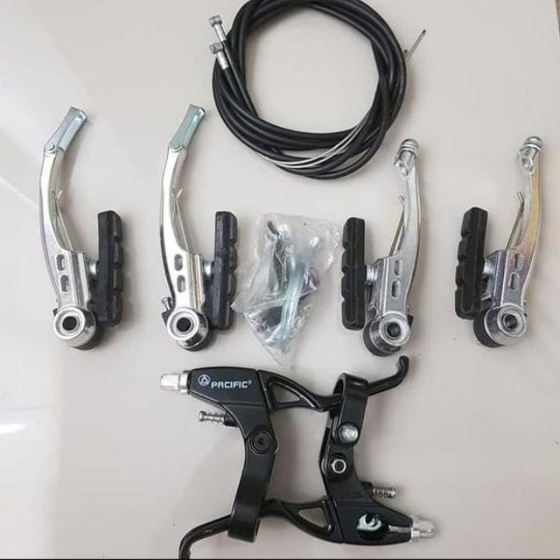 Rem V-BRAKE Pacific Komplit Set Sepeda MTB / BMX / LIPAT