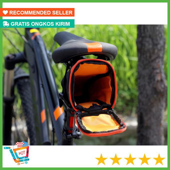 Tas Sadel Sepeda OZONE XT03 - Hitam Orange | Shopee Indonesia