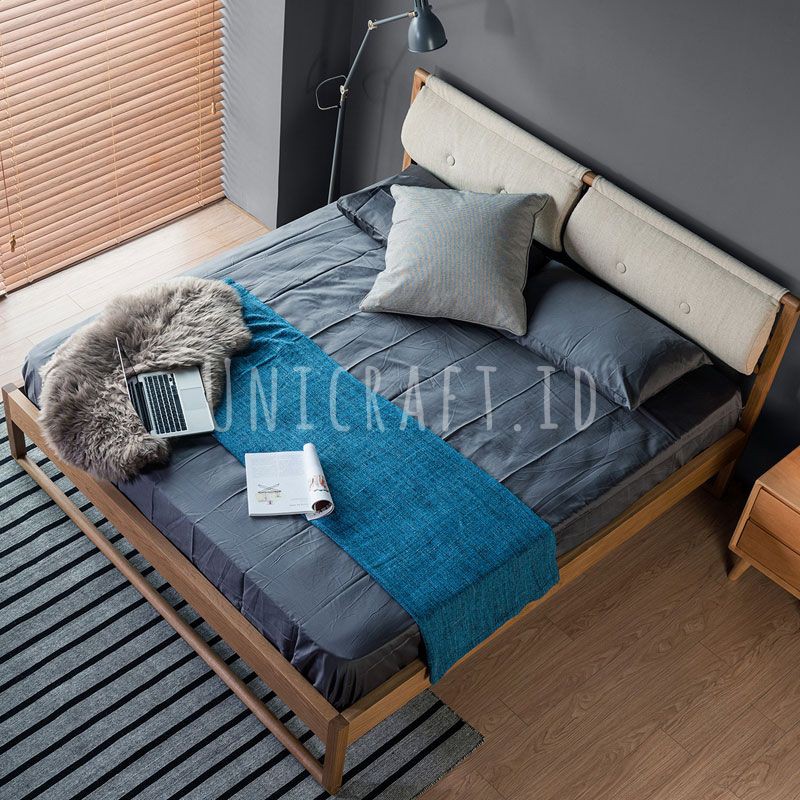 Unicraft Tempat Tidur Dipan Modern Minimalis Kayu Jati Solid Furniture Meubel Jepara