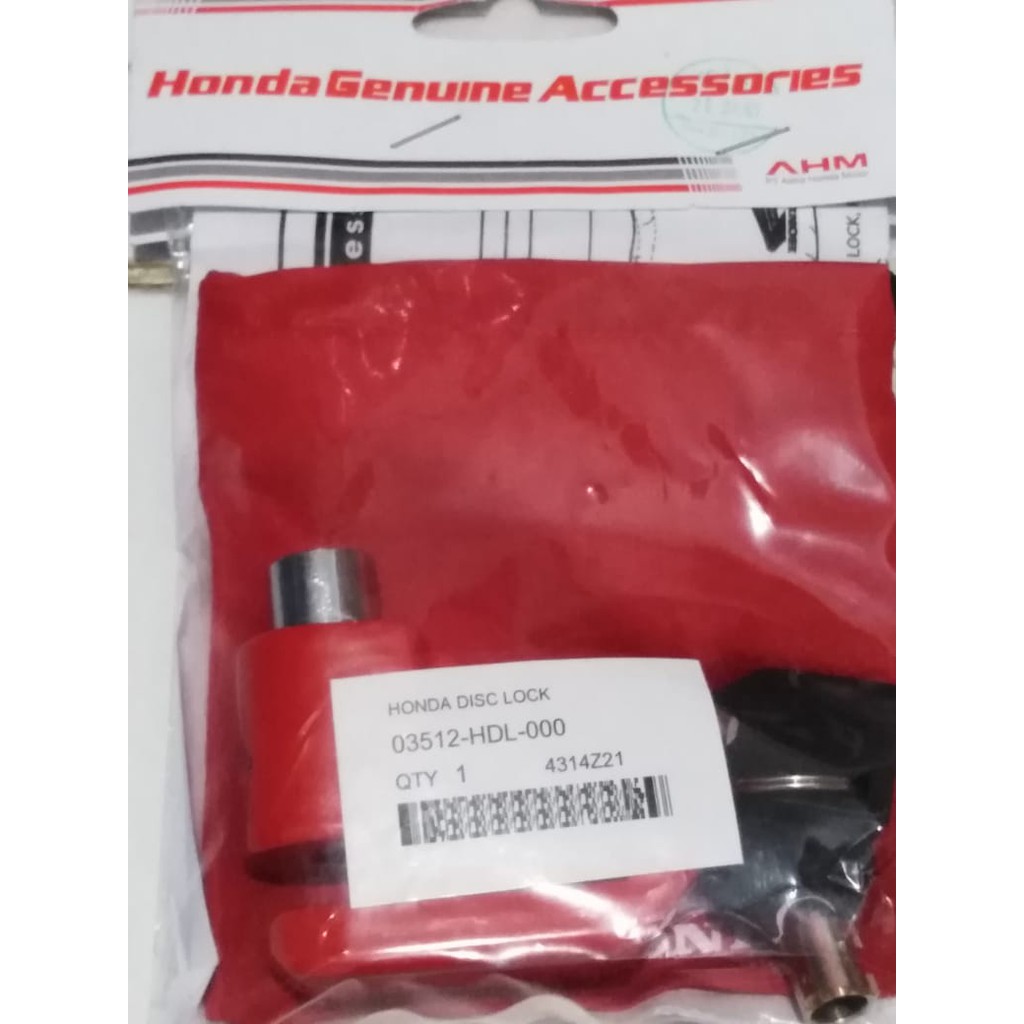 Kunci Gembok Cakram Disclock original Motor Honda