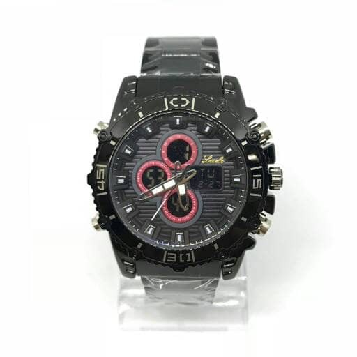 Jam Tangan Lasebo 8023 Rantai Dual Time Original Waterproof