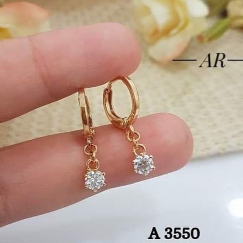 Anting Wanita Anti Karat Klip Permata Anting Anting Xupblink Jewelry