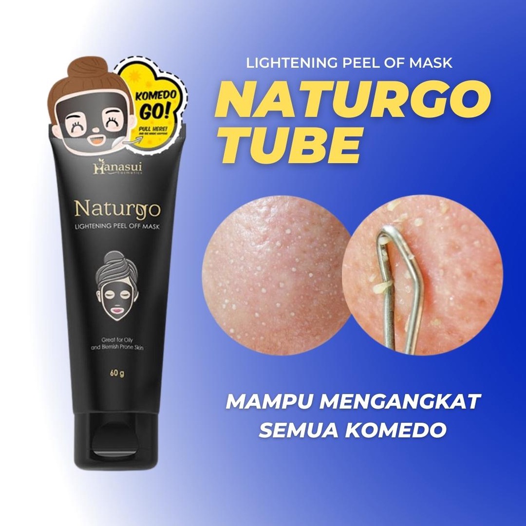 Masker Wajah Hanasui Naturgo Masker Hanasui Masker Naturgo Masker Lumpur Naturgo 100% Original Tube