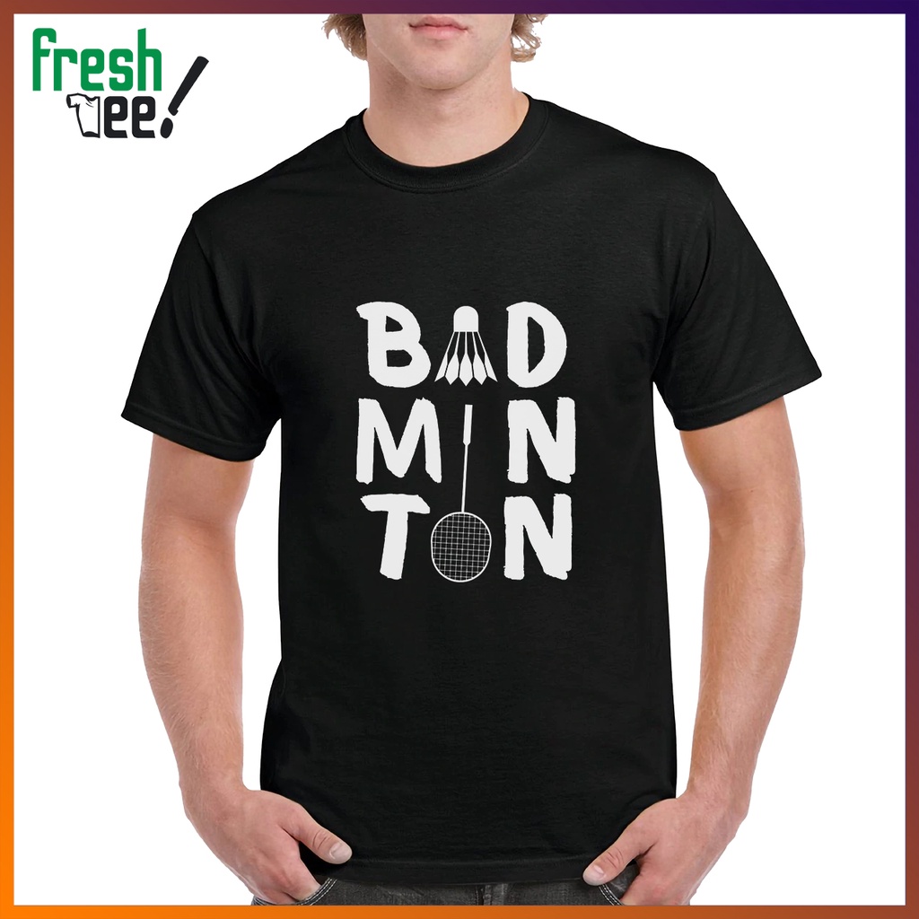 Kaos Badminton Design Premium T-Shirt