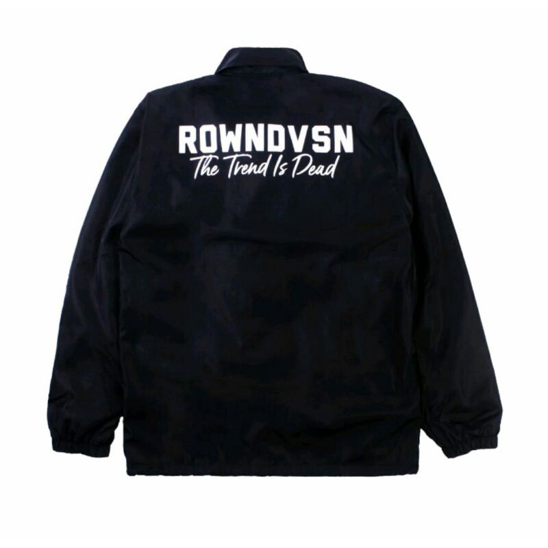 Rowndvsn Jaket Coach Trend Is dead - Black