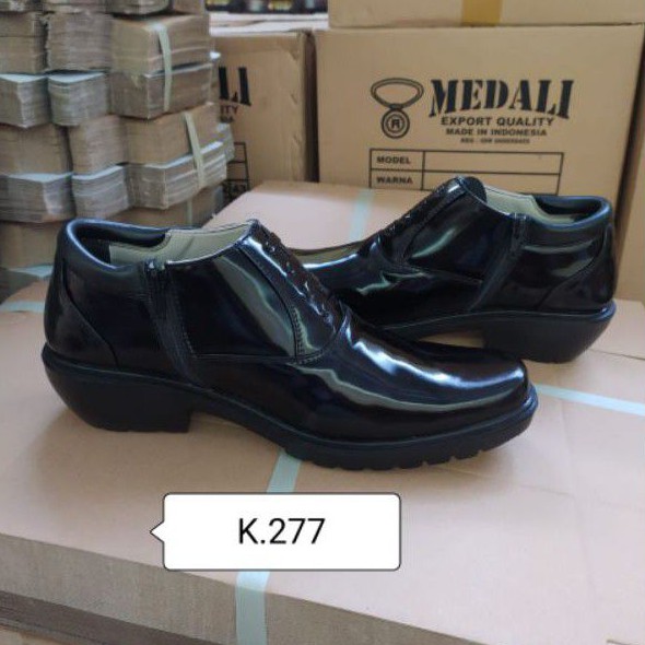 Sepatu kulit pria PDH polri TNI security guard PNS sepatu Kerja formal Tampil lebih keren