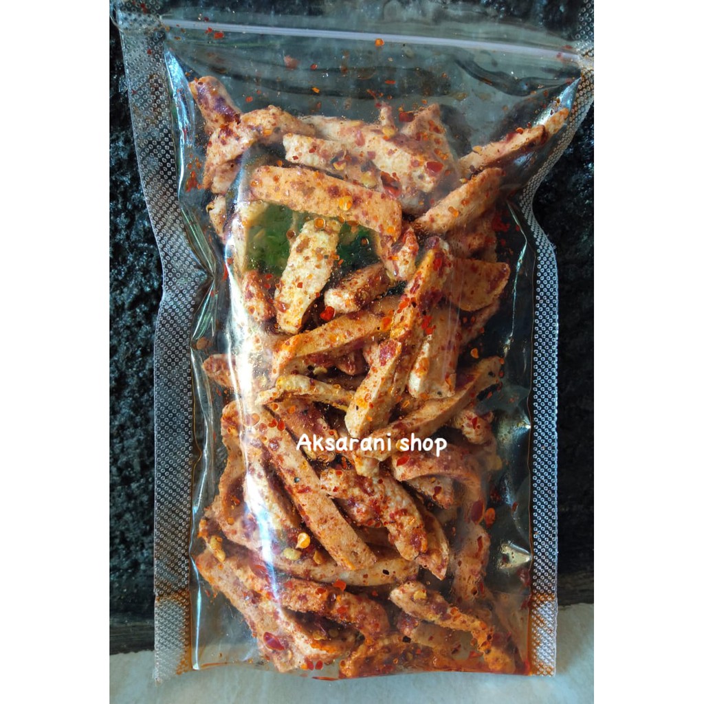 cod basreng daun jeruk pedas pouch isi 100 gram / baso goreng-1