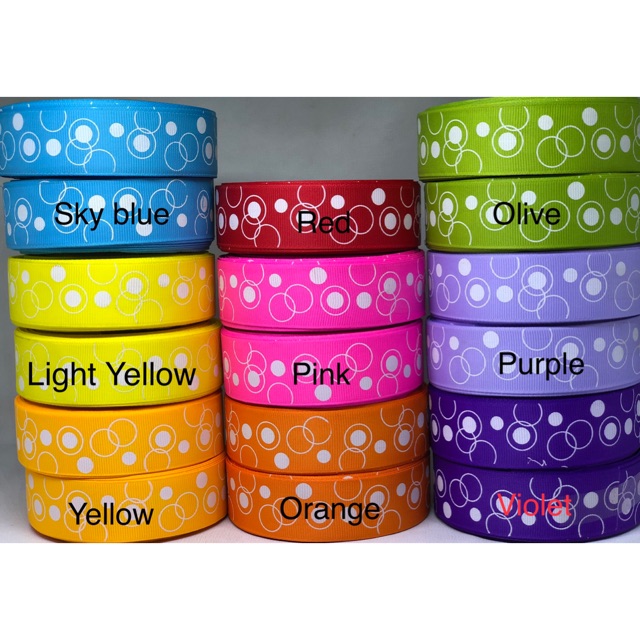 Pita Grossgrain Motif Ring 1”(2,5cm)