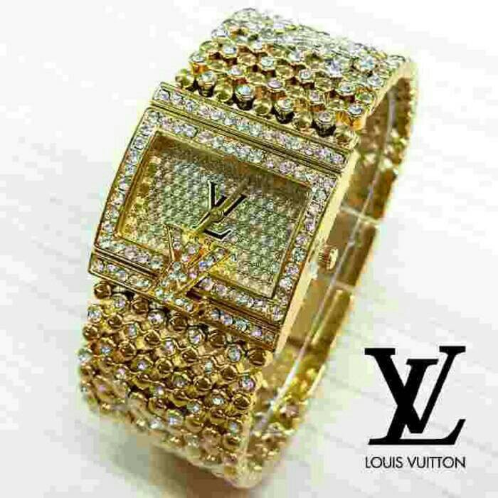 Jam Tangan Merica LV timbul jtr 331 gold