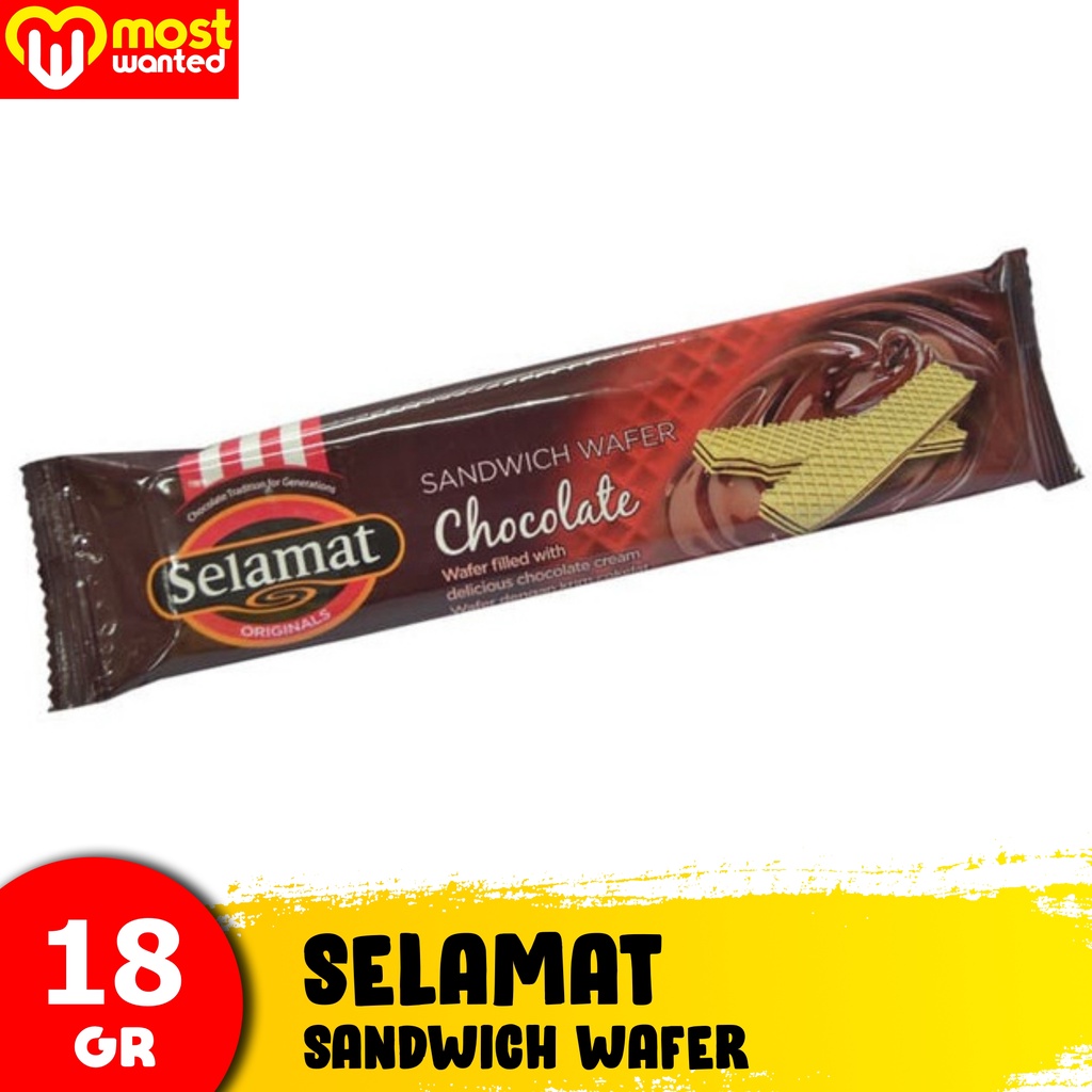 

Wafer Selamat Coklat Cokelat 18 Gr