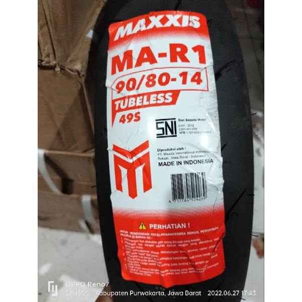 BAN MAXXIS MAR1 90/80 RING 14 SOFT COMPOUND