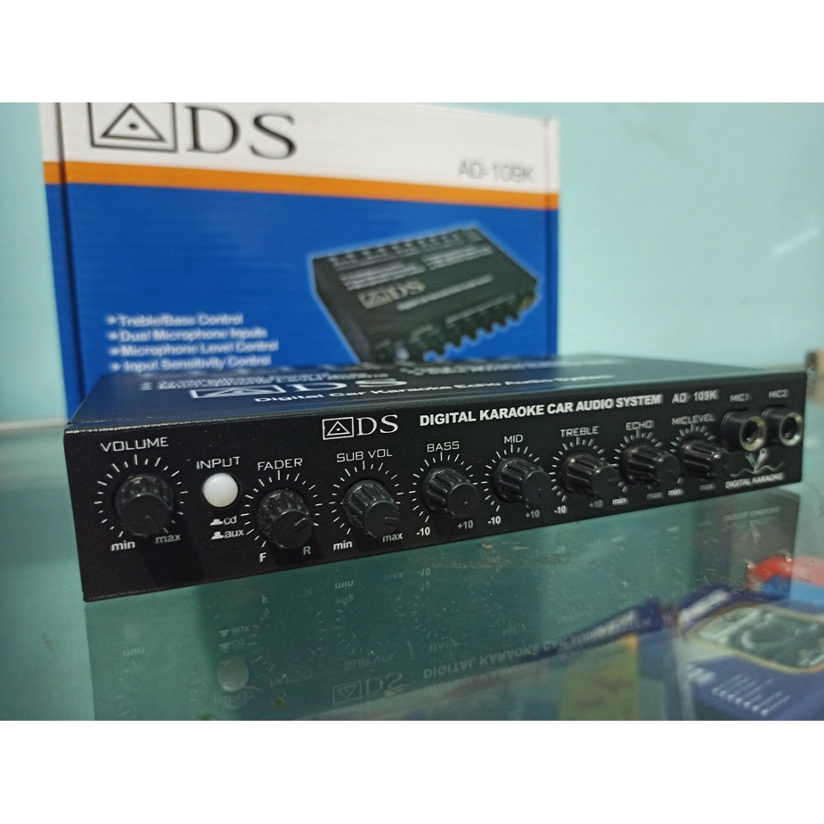 EQUALIZER preamp MOBIL 2MIC KARAOKE ADS AD109K