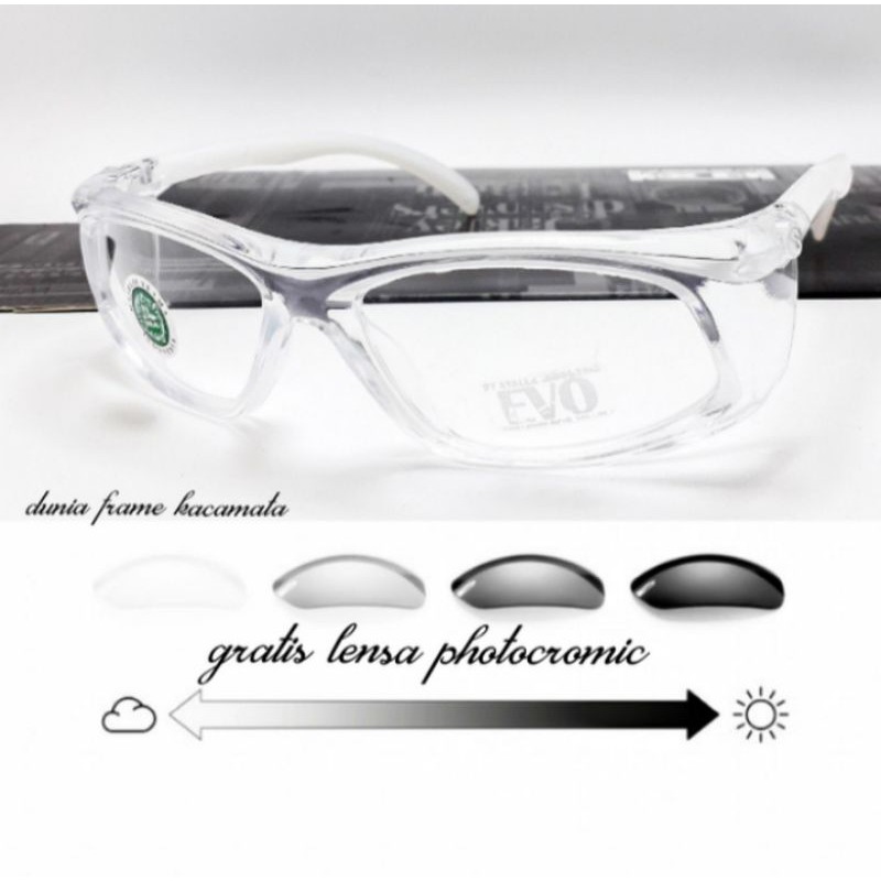 kacamata safety apd evo PHOTOCROMIC GREY Normal Minus Silinder