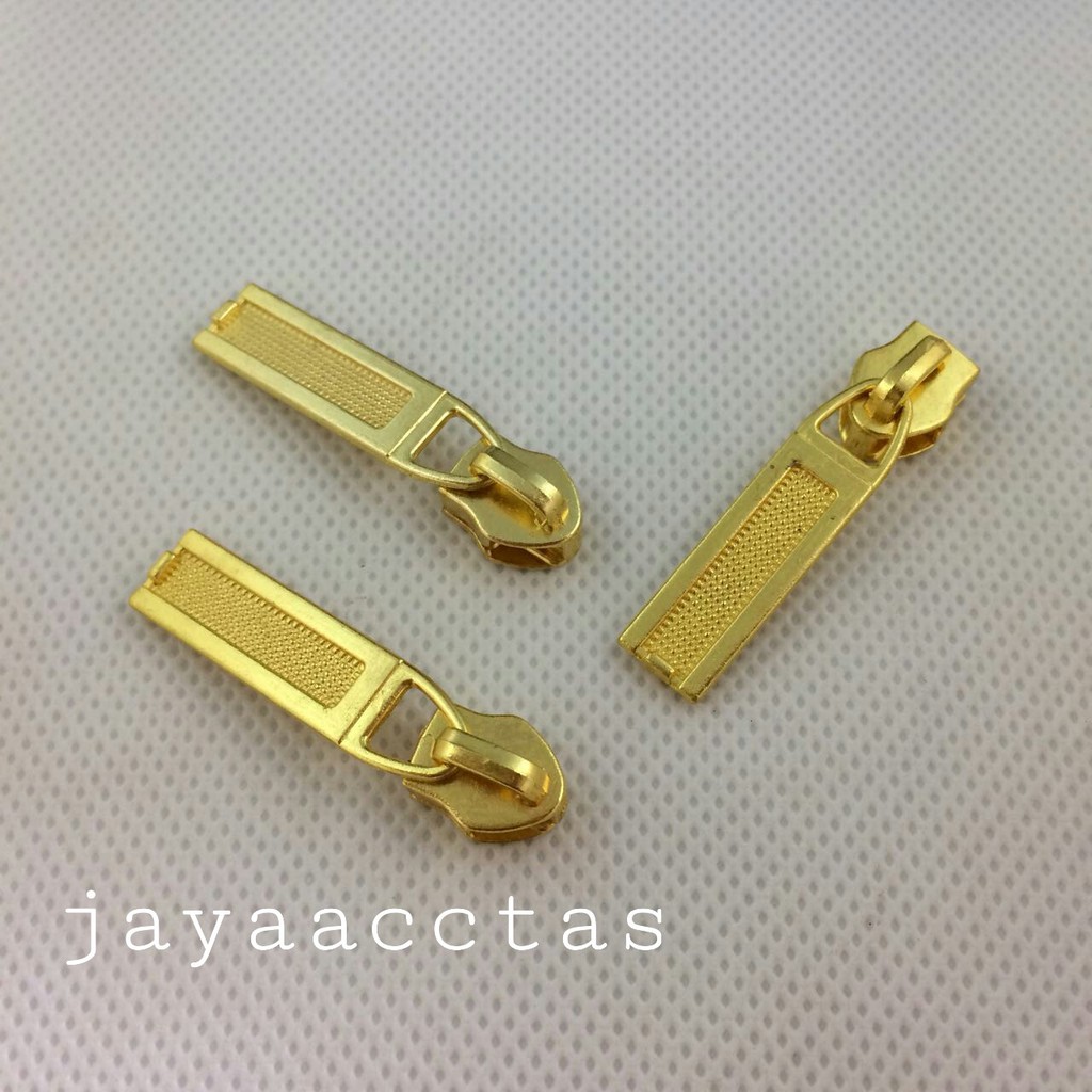 kepala resleting tas coil no 5 model jagung gold