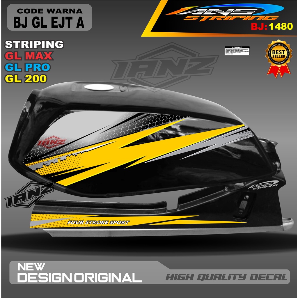 STRIPING GL MAX GL PRO VARIASI HOLOGRAM , STRIPING MOTOR , STIKER MOTOR GL , STRIKER NEW TECH GL MAX , STRIPING GL NEW TECH , STIKER CUSTOM GL MAX GL PRO