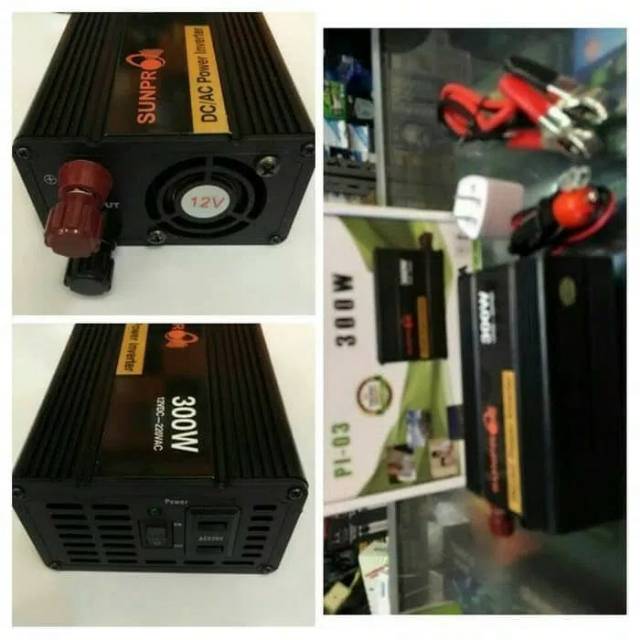 CHARGER POWER INVERTER PI-03  300Watt Charger aki mobil dan motor