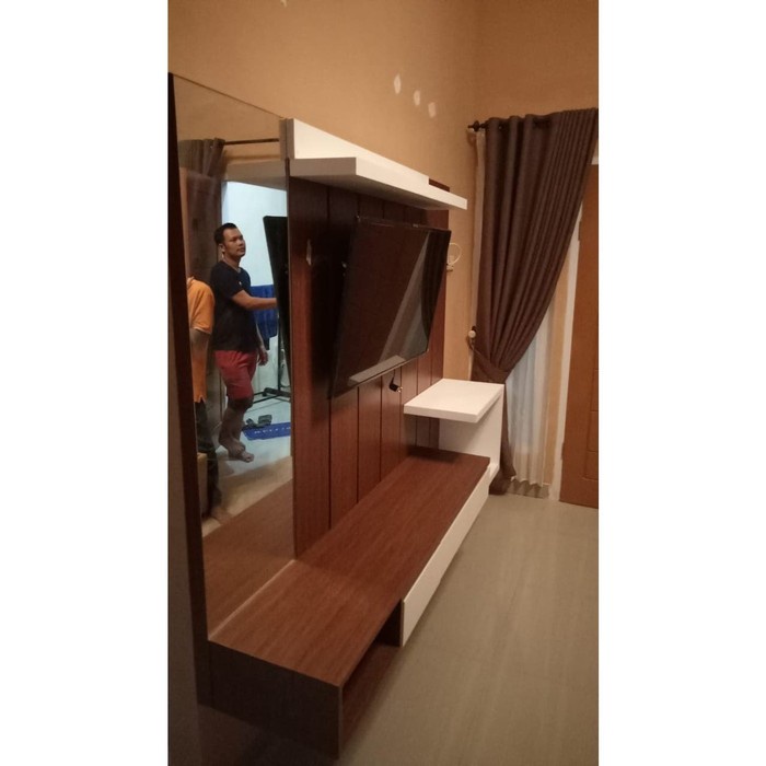 Backdrop TV Rak Kaca | Backdrop TV Mewah & Murah | Hambalan Costume