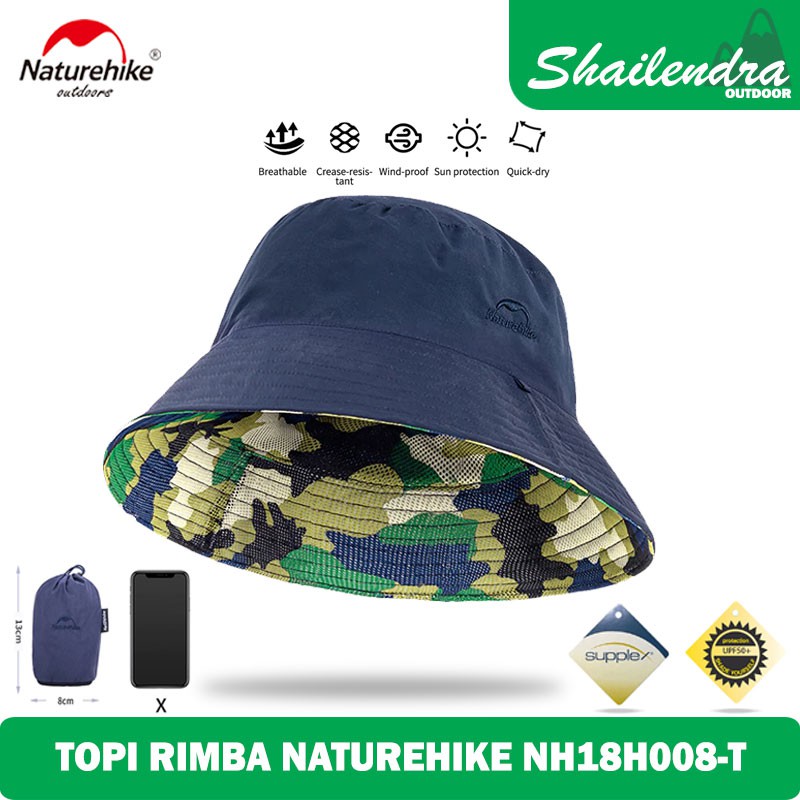 TOPI RIMBA NATUREHIKE NH18H008-T TOPI LIPAT QUICKDRY SUPPLEX