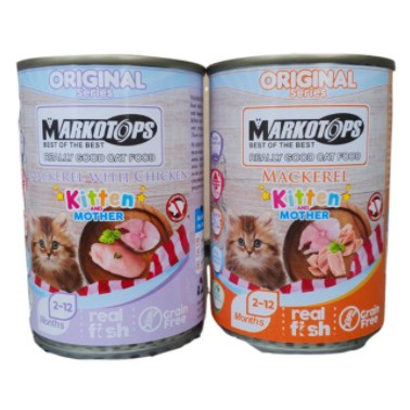 Makanan Anak Kucing Basah MARKOTOPS KITTEN 400GR Cat wet Food kitten