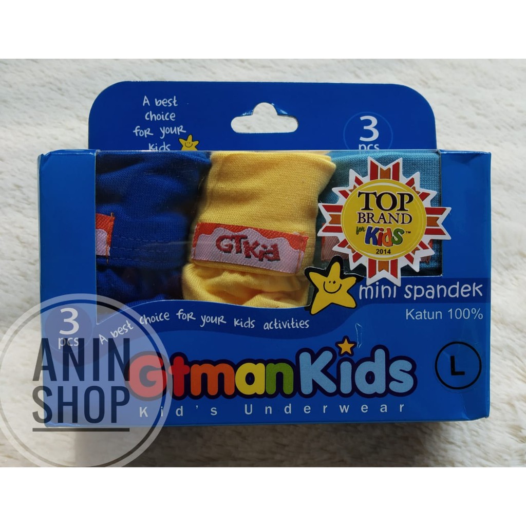 [ Isi 3 ] GT MAN KIDS BIRU | Celana Dalam Gt Man Anak | CD GT Man Anak | GTman Kids | pakaian dalam