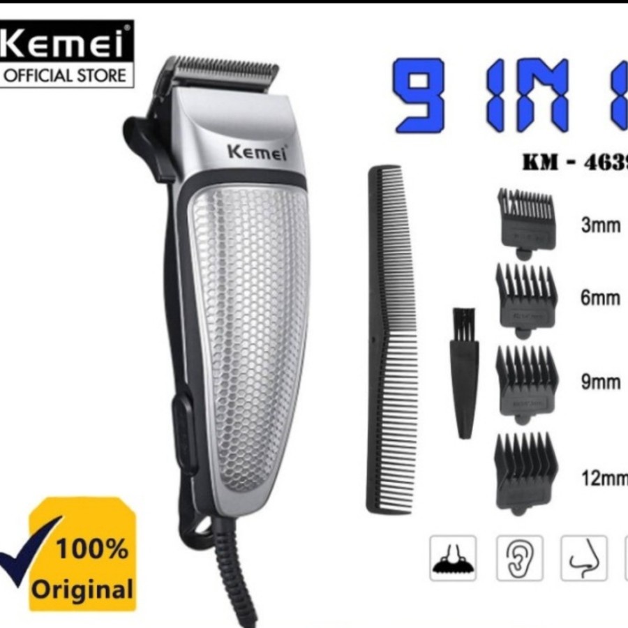 ALAT CUKUR RAMBUT LISTRIK KEMEI KM 4639 - HAIR CLIPPER KEMEI ORIGINAL