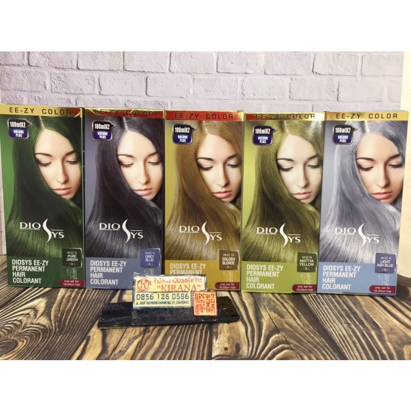 Pewarna rambut bleaching ash grey abu diosys