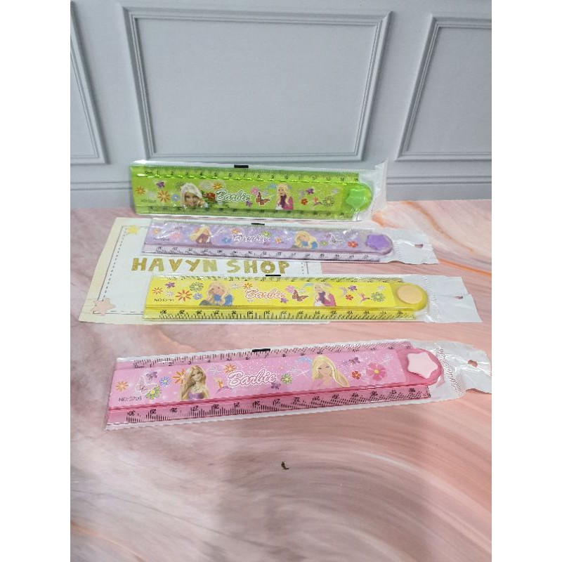 penggaris bisa di lipat 30cm/garisan lipat-Barbie