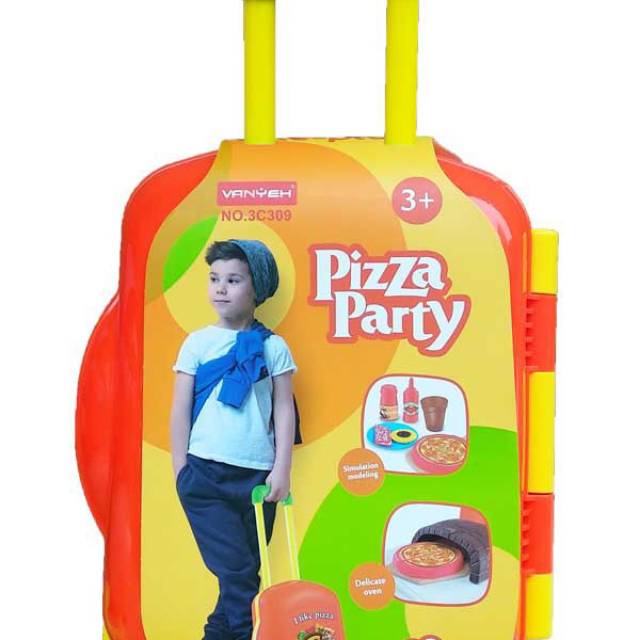PIZZA PARTY KOPER 21PCS / kado hadiah tas mainan anak