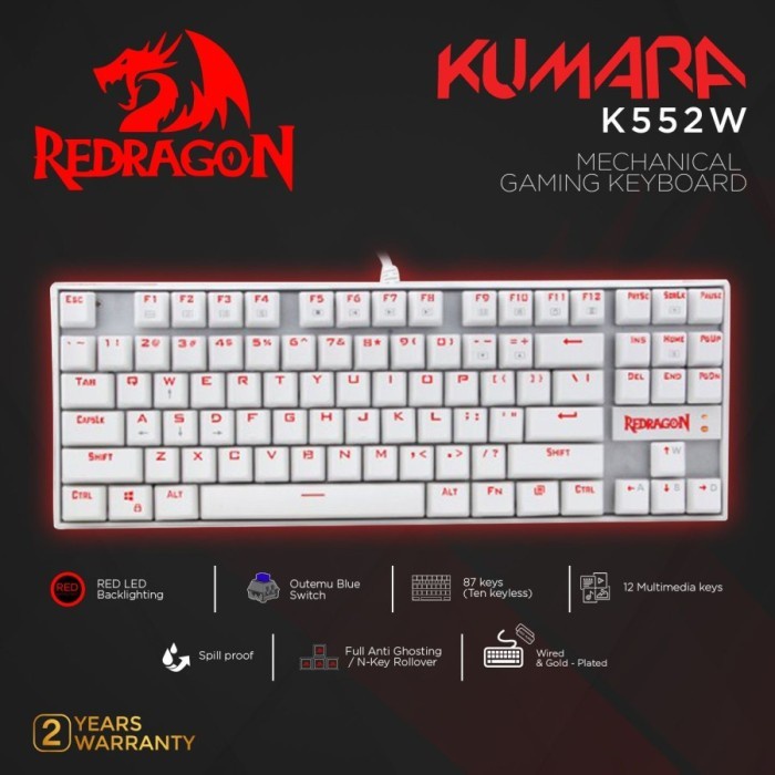 Keyboard Redragon Gaming Keyboard Mechanical KUMARA - K552