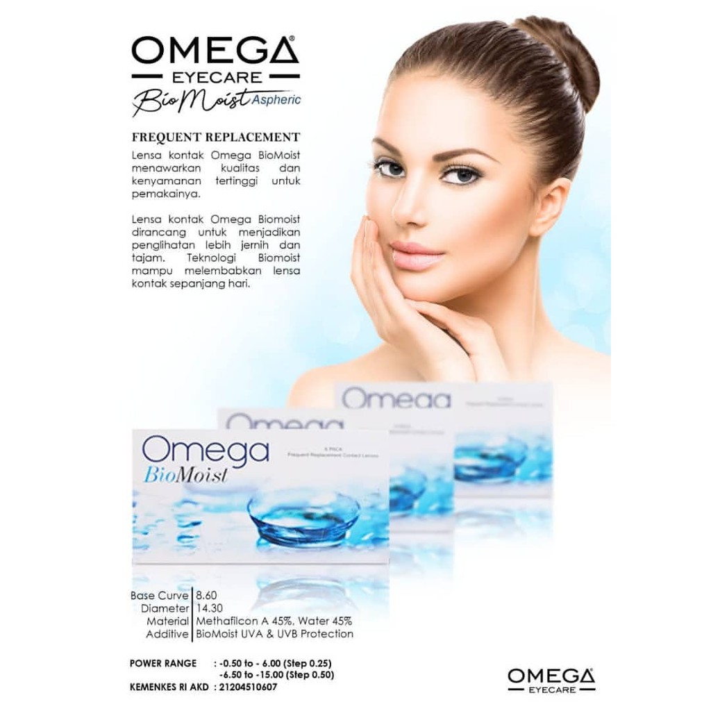 Softlens Bio Moist Bening / Bening Bio Moist by Omega / Softlen Omega Bening Bulanan Bio Moist