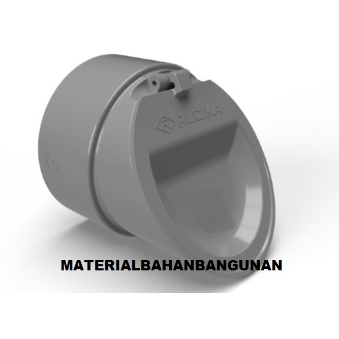 Backflow Valve 3 inch Rucika Sambungan Saluran Limbah Penghambat Hama Fitting Pipa Pembuangan 3 inch