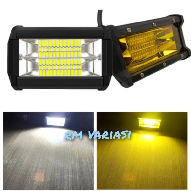 lampu tembak sorot LED bar cree cwl 24 titik motor mobil