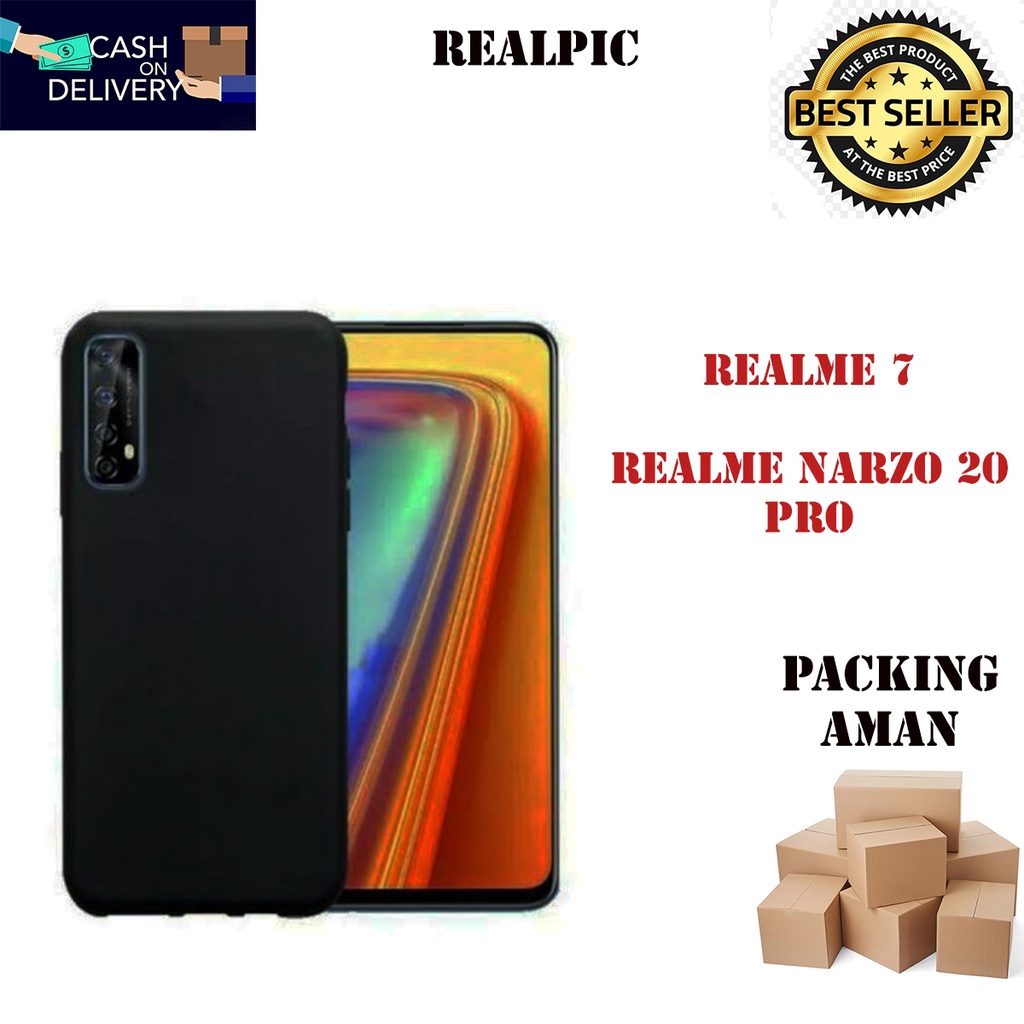 Casing Realme 7 / Realme Narzo 20 Pro SoftCase Black Matte