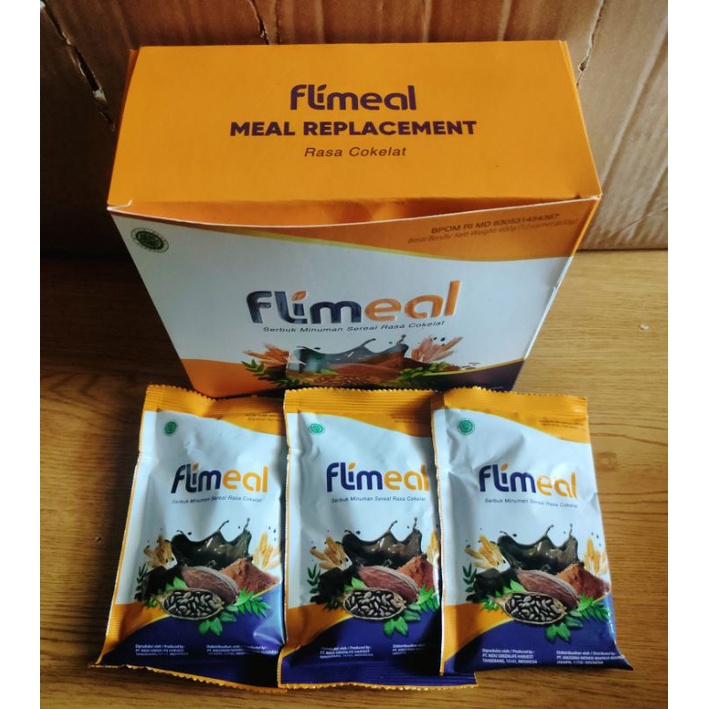 

FLIMEAL Minuman Sereal Instant Flimmeal Makanan Diet Vegan Super Food 3sachet