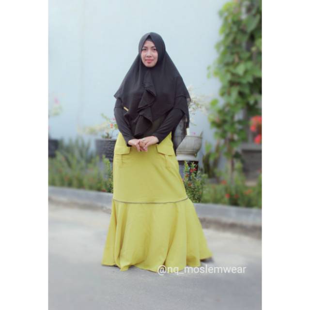 (DRESS ONLY) Daily Wear Mermaid Lime ORI by Viandra Syari