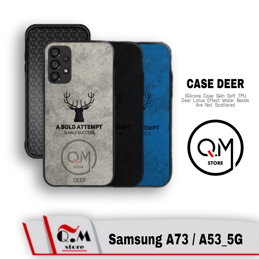 Case Samsung A05 / Samsung A05S / Samsung A53 5G / Samsung A73 5G Soft case Deer Bermotif Jens Pelindung Back Cover