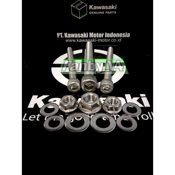 Baut L Stainless Baut Breket Gantungan Mesin Atas Ninja R Ninja SS Ninja RR New Ninja RR Old Dan ZX