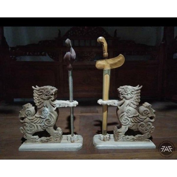 jagrak pusaka isi  ukiran singo mentah BM01628 muarah