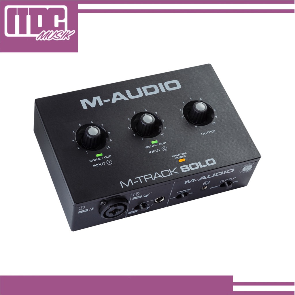 M-audio Mtrack Solo - Soundcard USB audio interface - MDC Musik Surabaya