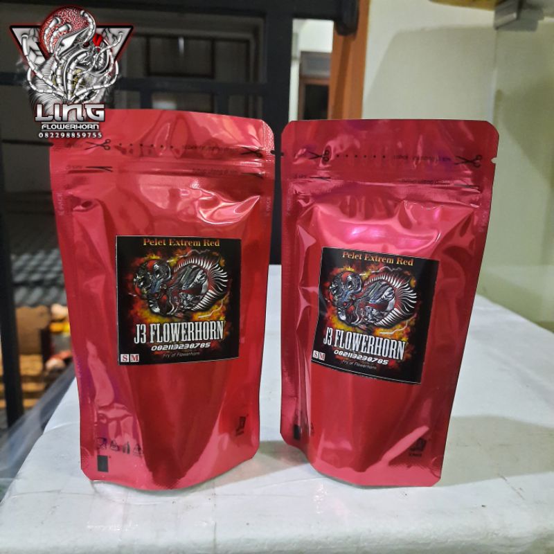 Pelet J3 Extrem super red & head.