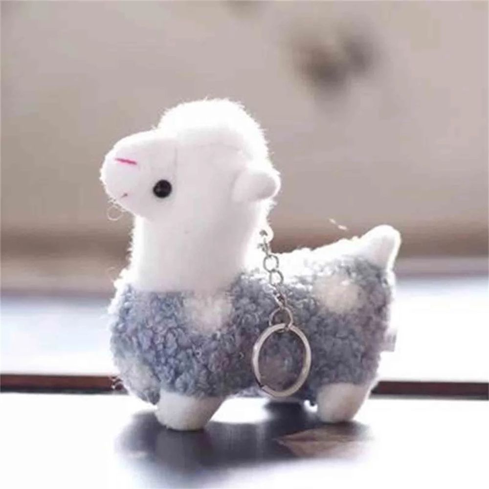 LANFY Special Plush Animals Keyrings Brinquedos Stuffed Toy Alpaca Plush Keychains Birthday Gift Toy Stuffed Figure Cute Gift For Children Bag Pendants Door Car Key Key Chain Doll/Multicolor