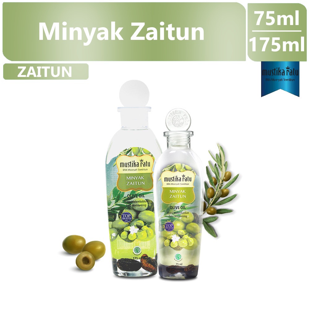 Mustika Ratu Minyak Zaitun Original Oilve Oil Minyak Pijat /Pelembab perawatan kulit dan wajah