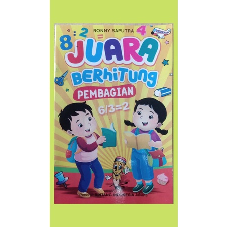 Buku anak Juara berhitung Pembagian untuk anak SD