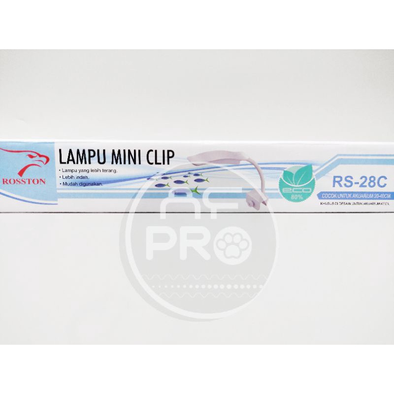 Promo murah lampu aquarium aquascape LED MINI CLIP ROSSTON RS 28C