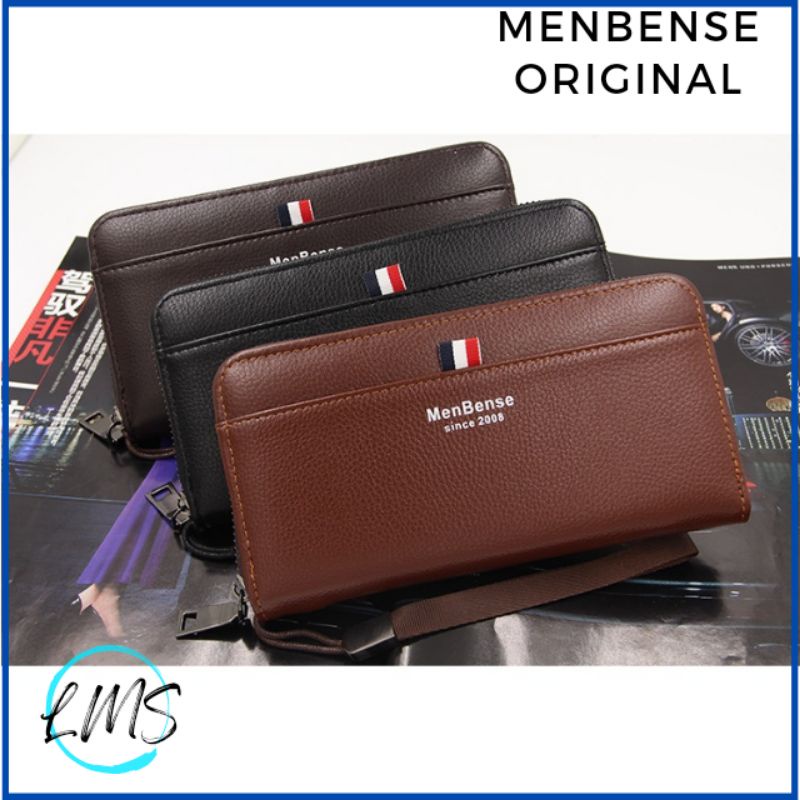 [Lms] Dompet Pria Wanita Model Panjang Kulit Premium MENBENSE Original