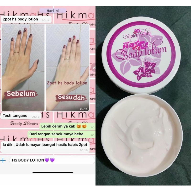 HS BODY LOTION BPOM UNTUK MEMUTIHKAN 250 gr (Distributor resmi)