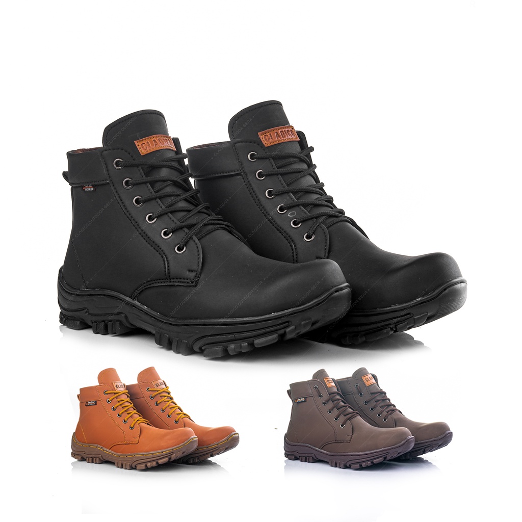 SEPATU SAFETY BOOTS ORIGINAL TERLARIS UJUNG BESI SEFTY SEPTI SEPTY SAFTY CLADICO TRY