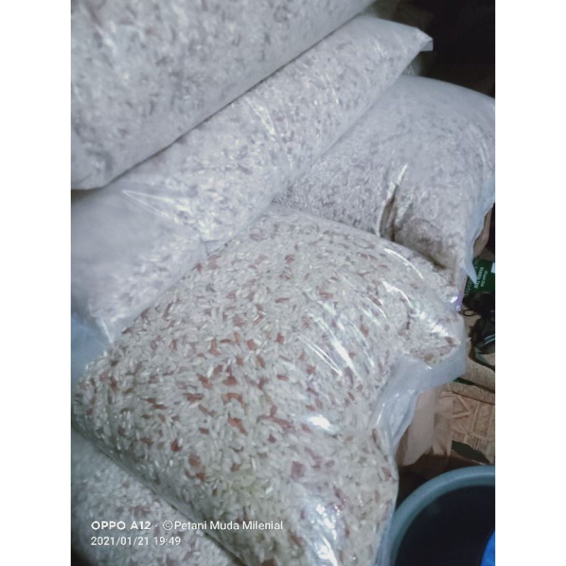 

Beras ladang pulen dan pera