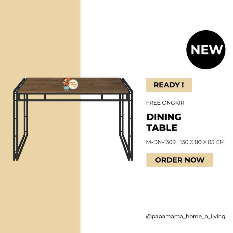Meja Makan Murah - Meja makan Expo MDN 1309 - Meja Cafe - Medan