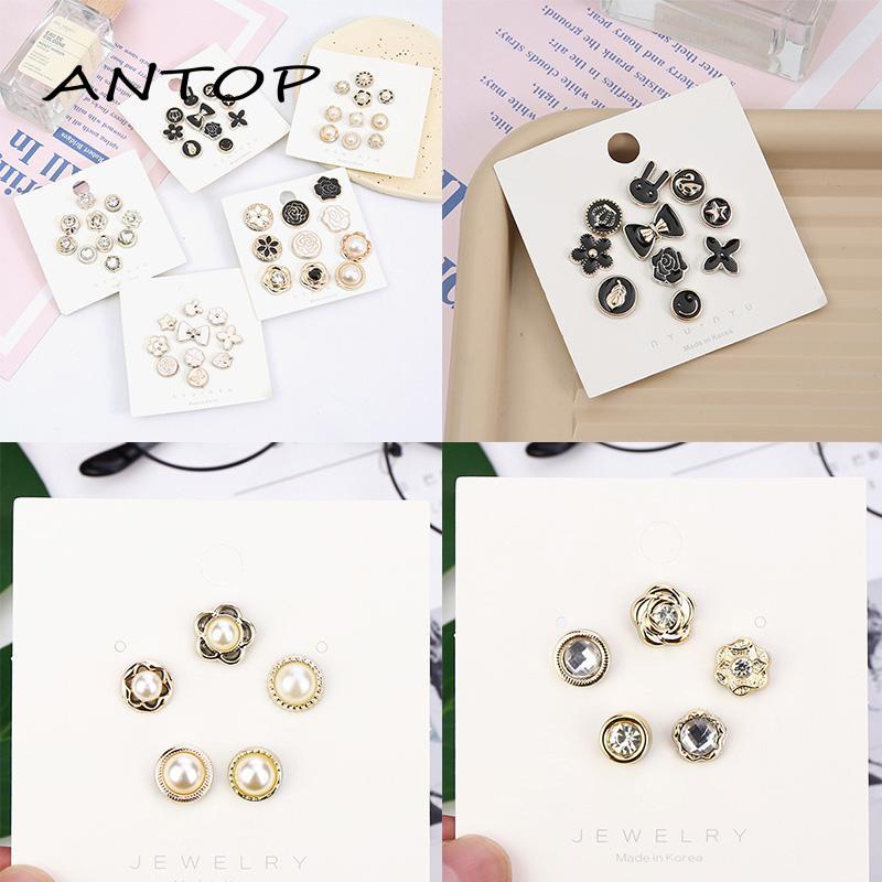 5 / 10PCS Bros Pin Wanita Tanpa Kancing Invisible Dapat Dilepas Untuk Pakaian / Sweater